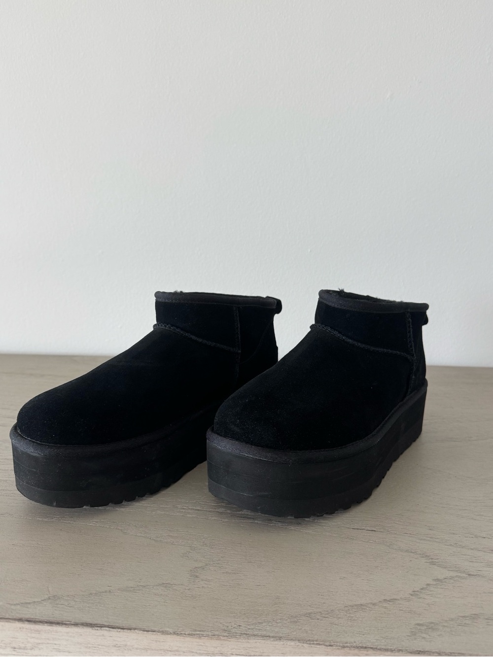 UGG Mini Ultra Black Platform Shoes